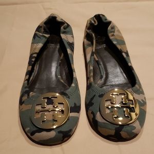 Torry Burch Camo Flats